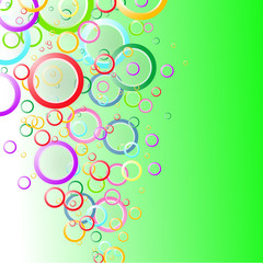 abstract background spring with color circles