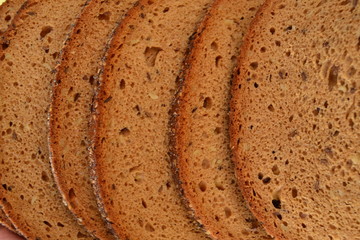 Five pieces of bread