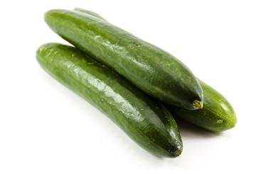 Frische Grüne Salatgurken