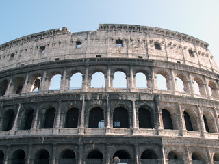Fototapeta na wymiar Ancient roman colosseum in Rome.Italy