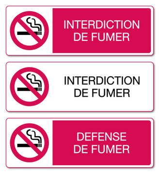 Panneau Interdiction de fumer.