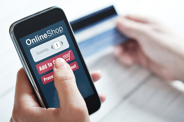 Internet shopping concept
