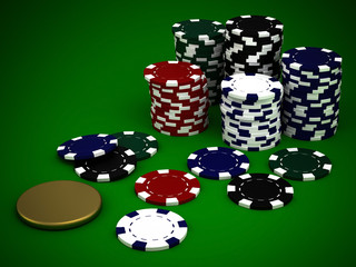 Beautiful casino chips