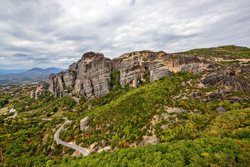 Fototapeta na wymiar Meteora rocks in Greece