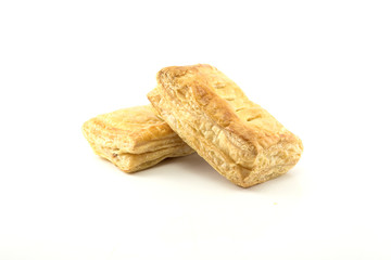 Two pieces of puff pastry