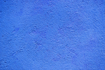 Blue concrete wall