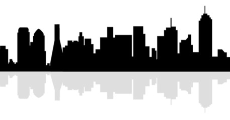 Obraz premium Dallas Skyline-vector