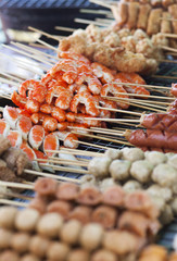 Thai street food on the market