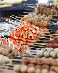 Thai street food on the market