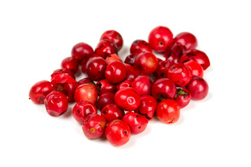 pink peppercorn isolated on white