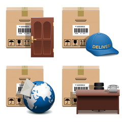 Vector Shipment Icons Set 28