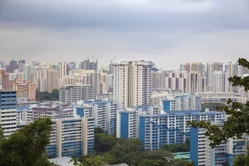 Zelfklevend Fotobehang Singapore Housing Estate © jpldesigns