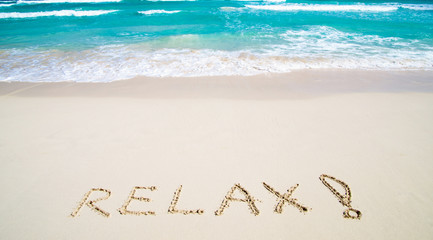  Relax on sand beach