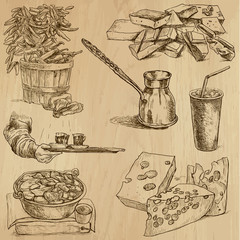 Food and Drinks_7 -  Hand drawn illustrations into vector