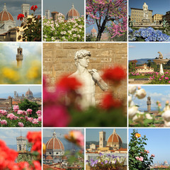 flowering Florence collage