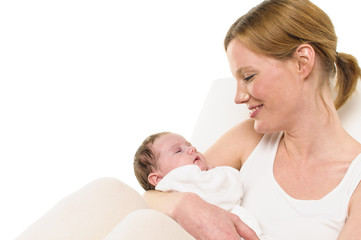 Obraz na płótnie Canvas Mutter mit Säugling