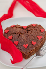 Schokoladenherz Kuchen