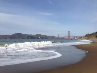 Fotobehang Baker Beach, San Francisco bakker strand SF