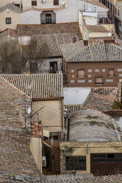 Toledo, imperial city. View from the wall, roof of house