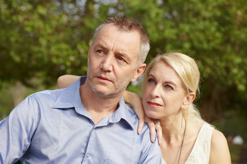 Portrait aged couple a