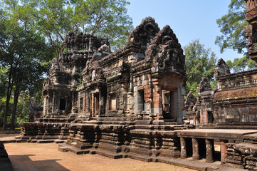Fototapeta na wymiar Chau Say Thevoda Zamek, Angkor Wat, Kambodża