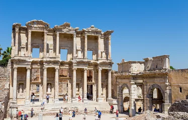 Rolgordijnen Library of Celsus, Ephesus, Turkey © Lefteris Papaulakis