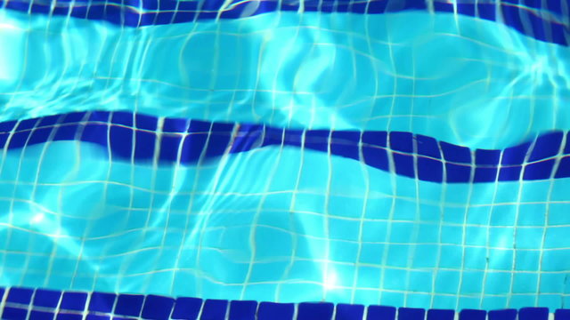 Background of blue water in swimming pool, HD 1080p, loop