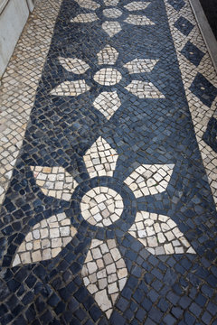 Traditional pavement in Lisbon