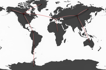 Hi-Tech World Map