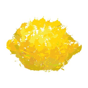 lemon vector illustration in watercolor style oil painting