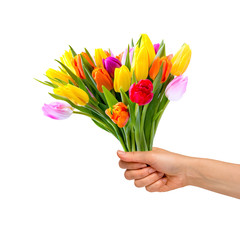 Blumenstrauß als Geschenk