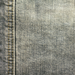 black jeans fabric texture with seam