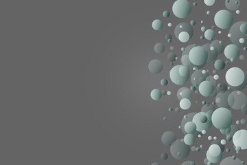 The teal color balls on gray background