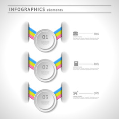 Business infographics elements. Modern design template
