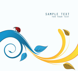 abstract floral background with place for your text