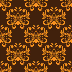 seamless wallpaper. damask pattern. flower background