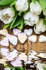 white hearts