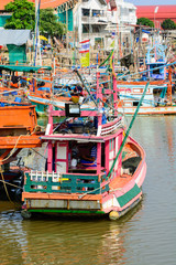 Fototapeta na wymiar Fishing Boats in a Harbour