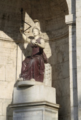 Statue of the goddess Minerva in Rome