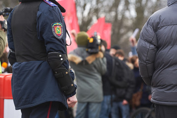 Fototapeta na wymiar Revolution in Kharkiv (22.02.2014)