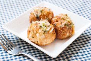 Takoyaki octopus balls - Japanese food