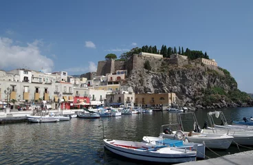 Foto op Canvas Island of Lipari, Aeolian Islands, Sicily, Italy © spuvector