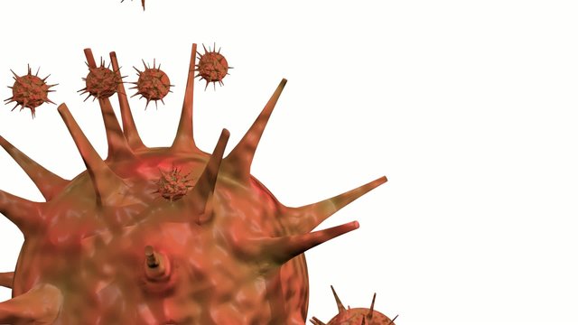 Flu virus animation 3D