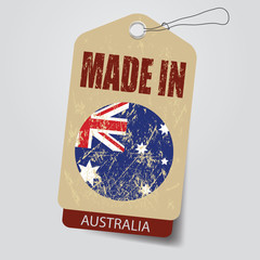 Made in Australia   . Tag .