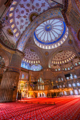 Fototapeta na wymiar Blue mosque, istanbul, turkey