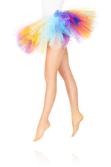 Sexy legs of a ballerina