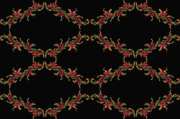 Berry pattern on a black background?