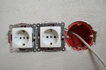 Strom Steckdose Installation Elektrik Elektriker