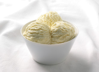 Ice Cream Milk in the ceramic cup