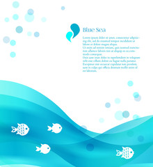 Blue waves and fishes